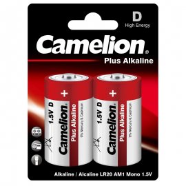 باتری سایز D آلکالاین پلاس کملیون مدل LR20-BP2