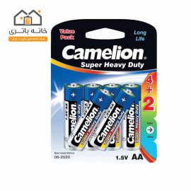 باتری قلمی Super Heavy Duty کملیون (R6P-BP6(4+2