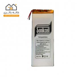 باتری لیتیوم پلیمر  3.7 ولت 2700 میلی‌آمپر 0448130 سونیک سل( Sonikcell)