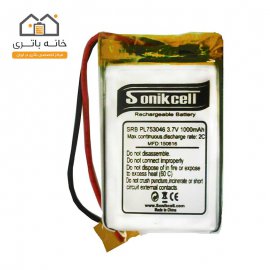 باتری لیتیوم پلیمر 3.7 ولت 1000 میلی‌آمپر-753046 سونیک سل( Sonikcell)