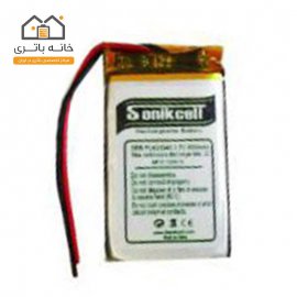 باتری لیتیوم پلیمر 3.7 ولت 800 میلی‌آمپر-603048 سونیک سل( Sonikcell)