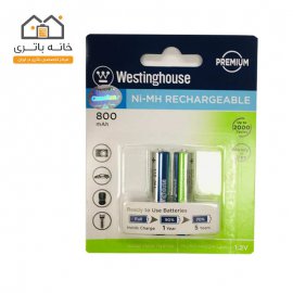 باتری نیم قلمی شارژی ۸۰۰ میلی آمپر وستینگ هاوس(Westinghouse)