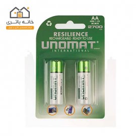 باتری قلمی قابل شارژ یونومات مدل 2700میلی آمپر بسته 2عددی