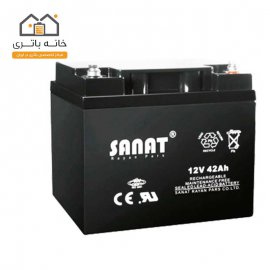 باتری 12 ولت 42آمپر صنعت(Sanat)
