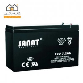 باتری 12 ولت 7.2 آمپر صنعت(Sanat)