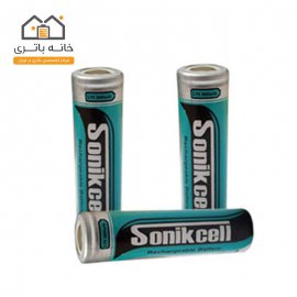 باتری لیتیوم آیون 18650 3.7 ولت 2600 میلی‌آمپر سونیک سل (sonikcell)