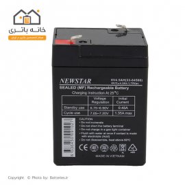 باتری سیلد اسید 6 ولت 4.5 آمپر نیو استار NewStar