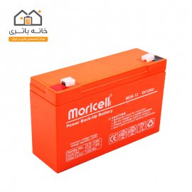 باتری خشک 6 ولت 12 آمپر ساعت موریسل Moricell