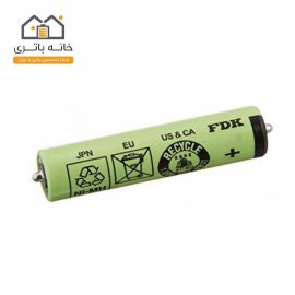 باتری ریش تراش نیم قلمی FDK شارژی 1.2 ولت 800 میلی آمپر نیکل متال