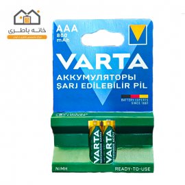 باتری نیم قلمی شارژی ۸۰۰ میلی آمپر وارتا (Varta)