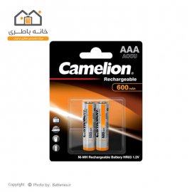 باتری نیم قلمی شارژی 600 میلی آمپر کملیون Camelion