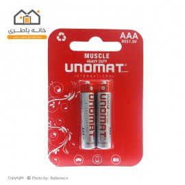 باتری نیم قلمی معمولی یونومات unomat red