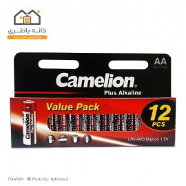 باتری قلمی آلکالاین پلاس کملیون پک 12 عددی مدل LR6-AM3