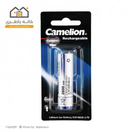 باتری سایز 18650 2600 میلی آمپر سرتخت کملیون Camelion