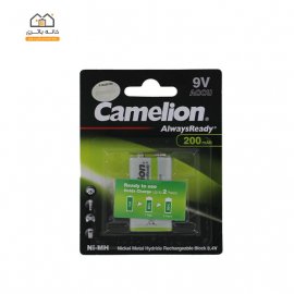 باتری 9 ولت شارژی 200 میلی آمپر آلویز ردی کملیون
