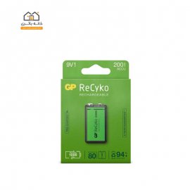 باتری کتابی 9 ولت شارژی 200 میلی آمپر جی پی  GP