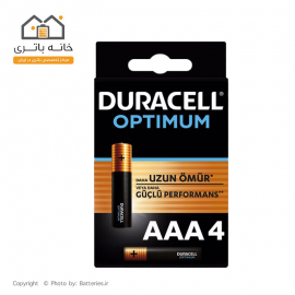باتری نیم قلمی  آلکالاین دوراسل اپتیموم 4 عددی