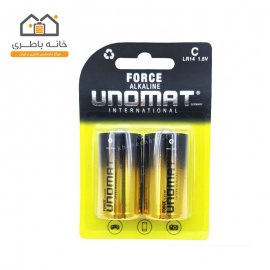 باتری متوسط سایز C آلکالاین یونومات unomat