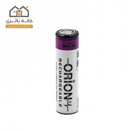 باتری لیتیوم 18650 شارژی  3.7 ولت 5c 2600 میلی آمپر اوریون orion سرتخت