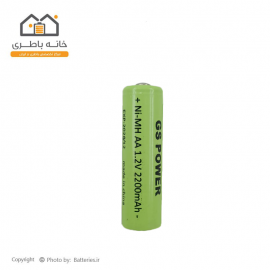 باتری قلمی نوکدار تکی 2200 میلی آمپر جی اس پاور gspower