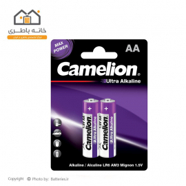 باتری قلمی آلکالاین اولترا کملیون مدل LR6-BP2 camelion
