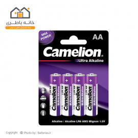 باتری قلمی آلکالاین اولترا کملیون مدل LR6-BP4 camelion