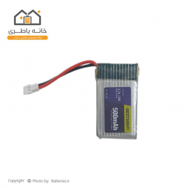 باتری لیتیوم پلیمر 3.7 ولت 500 میلی آمپر ساعت بست (752540) 25c