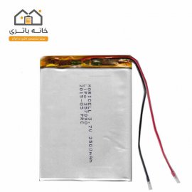 باتری لیتیوم پلیمر3/7ولت 2500میلی آمپر(357090)