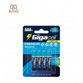باتری نیم قلمی پریمیم آلکالاین 4عددی گیگاسل Gigacell