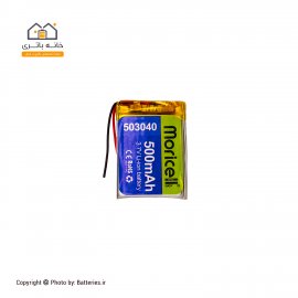 باتری لیتیوم پلیمر 3.7 ولت 500 میلی آمپر (503040)  موریسل MORICELL