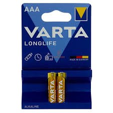 باتری نیم قلمی  آلکالاین 2 عددی لانگ لایف وارتا VARTA