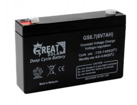 باتری سیلد اسید 6 ولت 7 آمپر گریت سولار Great solar