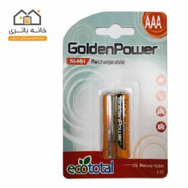 باتری نیم قلمی شارژی 900 میلی آمپر ساعت گلدن پاور
