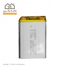 باتری لیتیوم پلیمر 3/7 ولت 1000 میلی آمپر ساعت انرژی (523450)