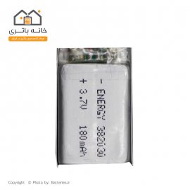 باتری لیتیوم پلیمر 3.7 ولت 180 میلی آمپر ساعت انرژی (382030)