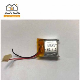 باتری لیتیوم پلیمر 3.7 ولت انرژی 65 میلی آمپر(651417)