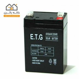 باتری سیلد اسید 4 ولت 6 آمپر ETG