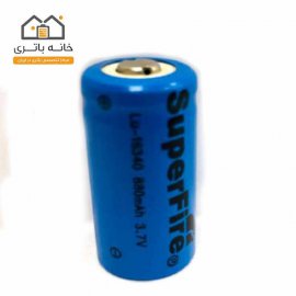 باتری لیتیوم آیون 16340 شارژی 3.7 ولت 880 میلی آمپر