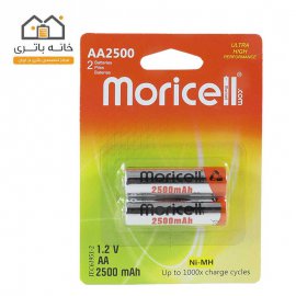باتری قلمی شارژی 2500 میلی آمپر موریسل MORICELL