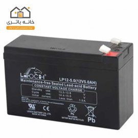 باتری خشک 12 ولت 5 آمپر ساعت لئوچ(leoch)