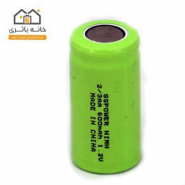 باتری شارژی 600 میلی آمپر GS Power سایز 2/3AA