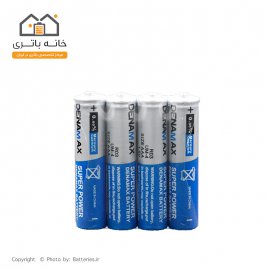 باتری نیم قلمی معمولی شیرینگ 4 عددی دنامکس