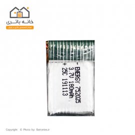 باتری لیتیوم پلیمر 3.7 ولت 180 میلی آمپر ساعت انرژی (752025) 25C