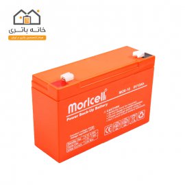 باتری سیلد اسید 6 ولت 10 آمپرموریسل moricell