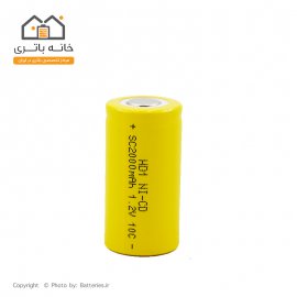 باتری شارژی SC ساب سی 1.2 ولت 2000 میلی آمپر  10C