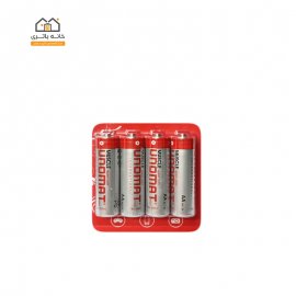 باتری قلمی معمولی یونومات unomat بسته 4 عددی شیرینگ